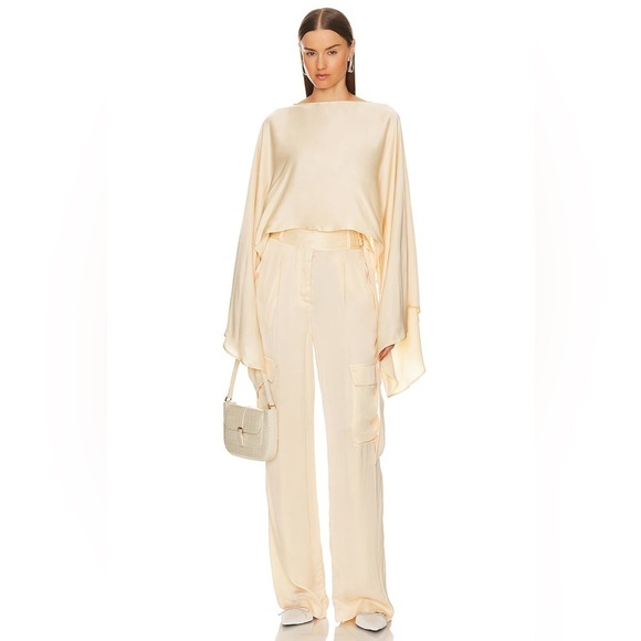 L'Academie Mel Belted Cargo Pants, Nude, Size S - Picture 2 of 11